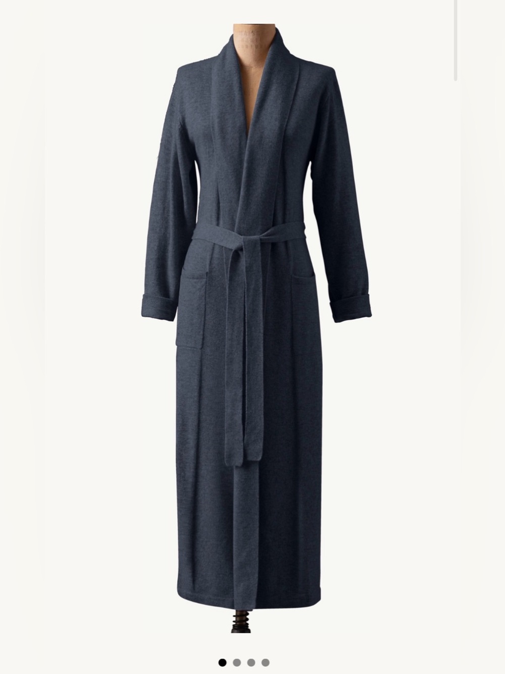 Restoration Hardware cashmere charcoal robe